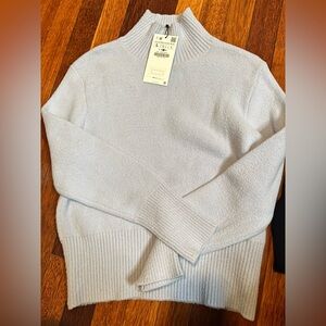 Zara Soft Lavender Turtleneck Sweater Sz L NWT